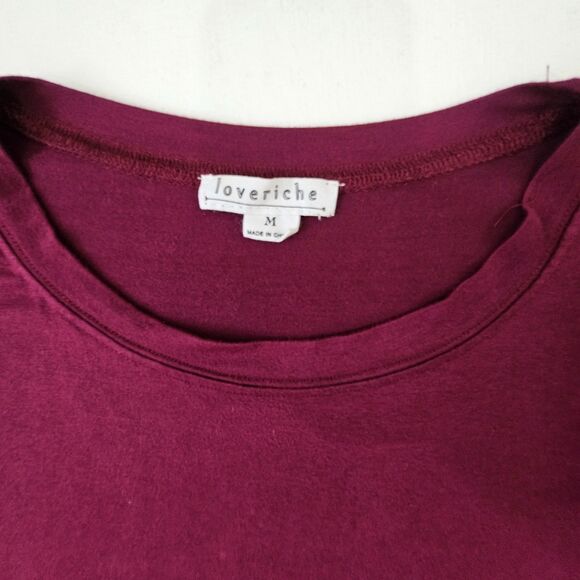 LOVERICHE Dress Womens MEDIUM Red Burgandy Pompom Mini Knit - Picture 5 of 10